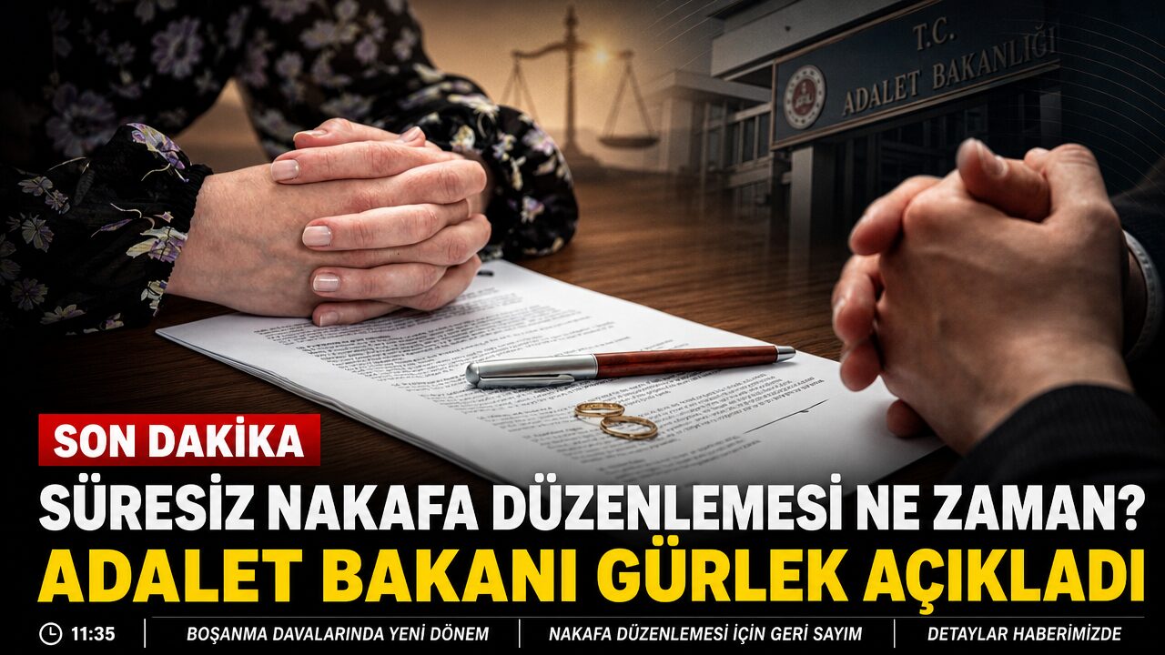 Adalet Bakanı Gürlek süresiz nafaka düzenlemesi için tarih verdi