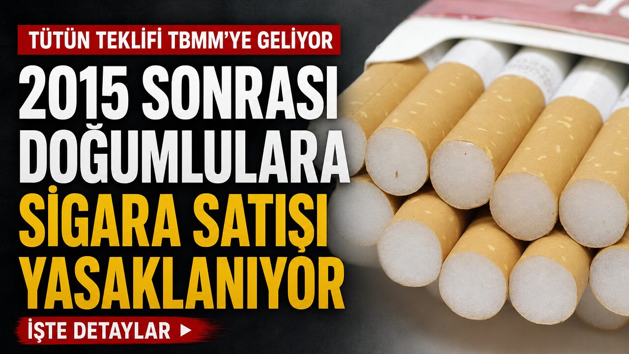 Tütün ürünleri teklifi TBMM’ye geliyor: 2015 sonrası doğumlulara ömür boyu sigara satılmayacak