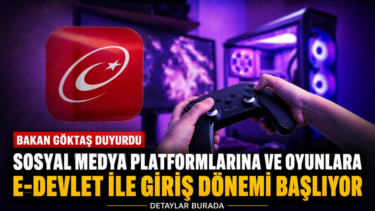 Sosyal medya platformlarına ve oyunlara e-Devlet ile giriş dönemi başlıyor