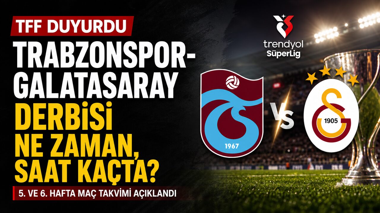 Trabzonspor-Galatasaray derbisi ne zaman, saat kaçta?