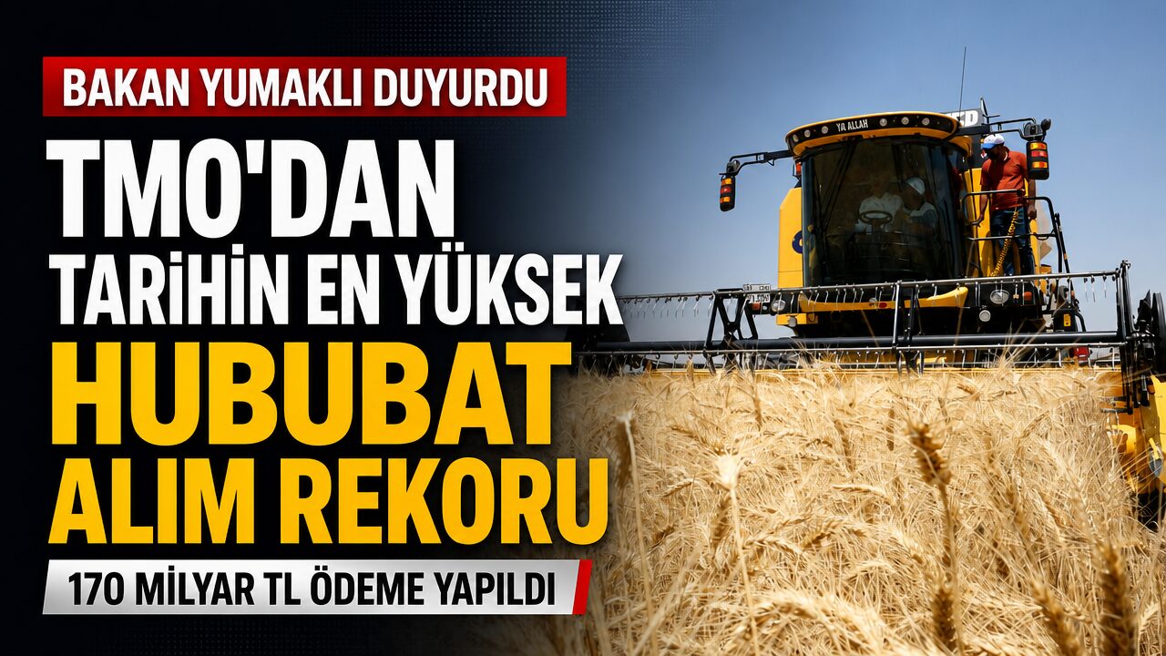 TMO’dan tarihin en yüksek hububat alım rekoru: Çiftçiye 170 milyar TL ödeme