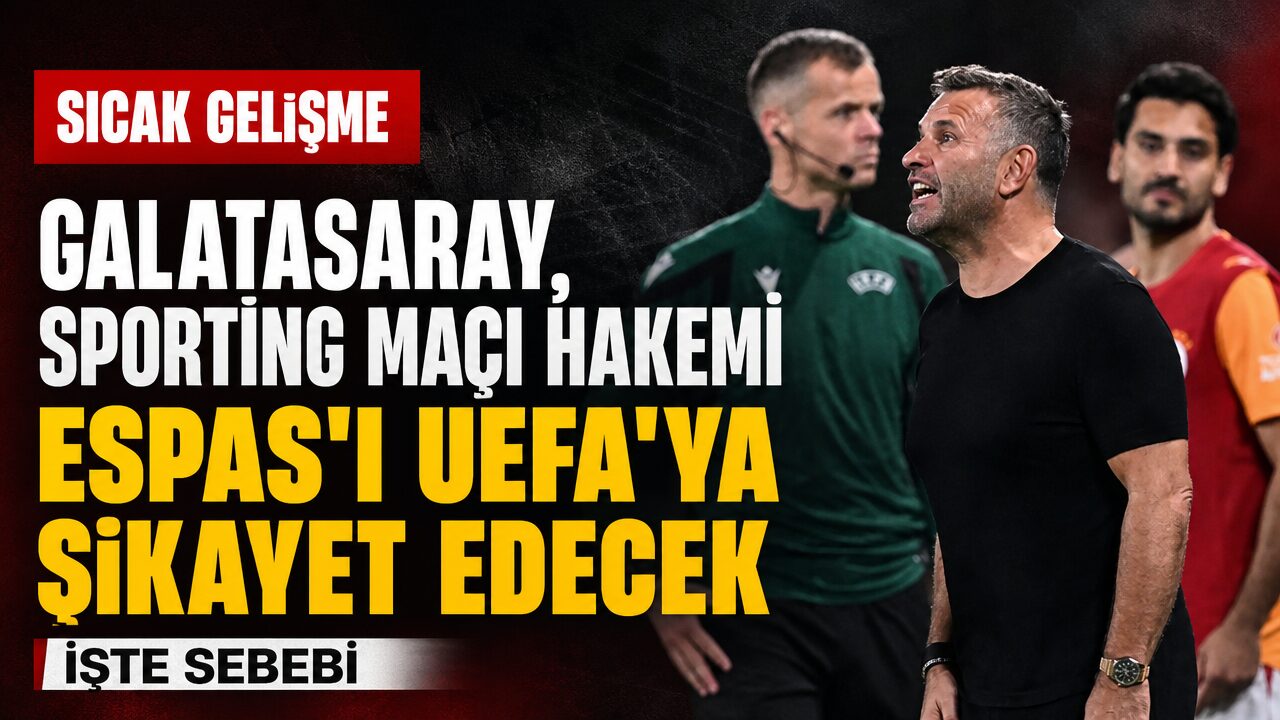 Galatasaray, Sporting maçı hakemi Espen Eskas’ı UEFA’ya şikayet edecek
