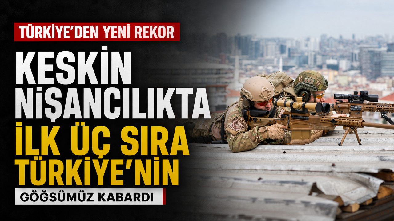 Türkiye, keskin nişancı yarışmasında birinci, ikinci ve üçüncü oldu