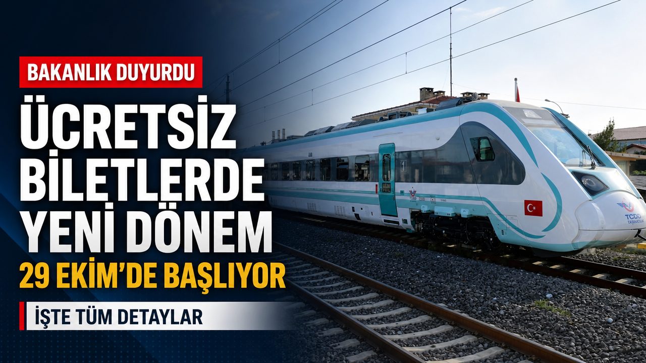 Ücretsiz tren biletlerinde önemli düzenleme: 29 Ekim’de başlıyor