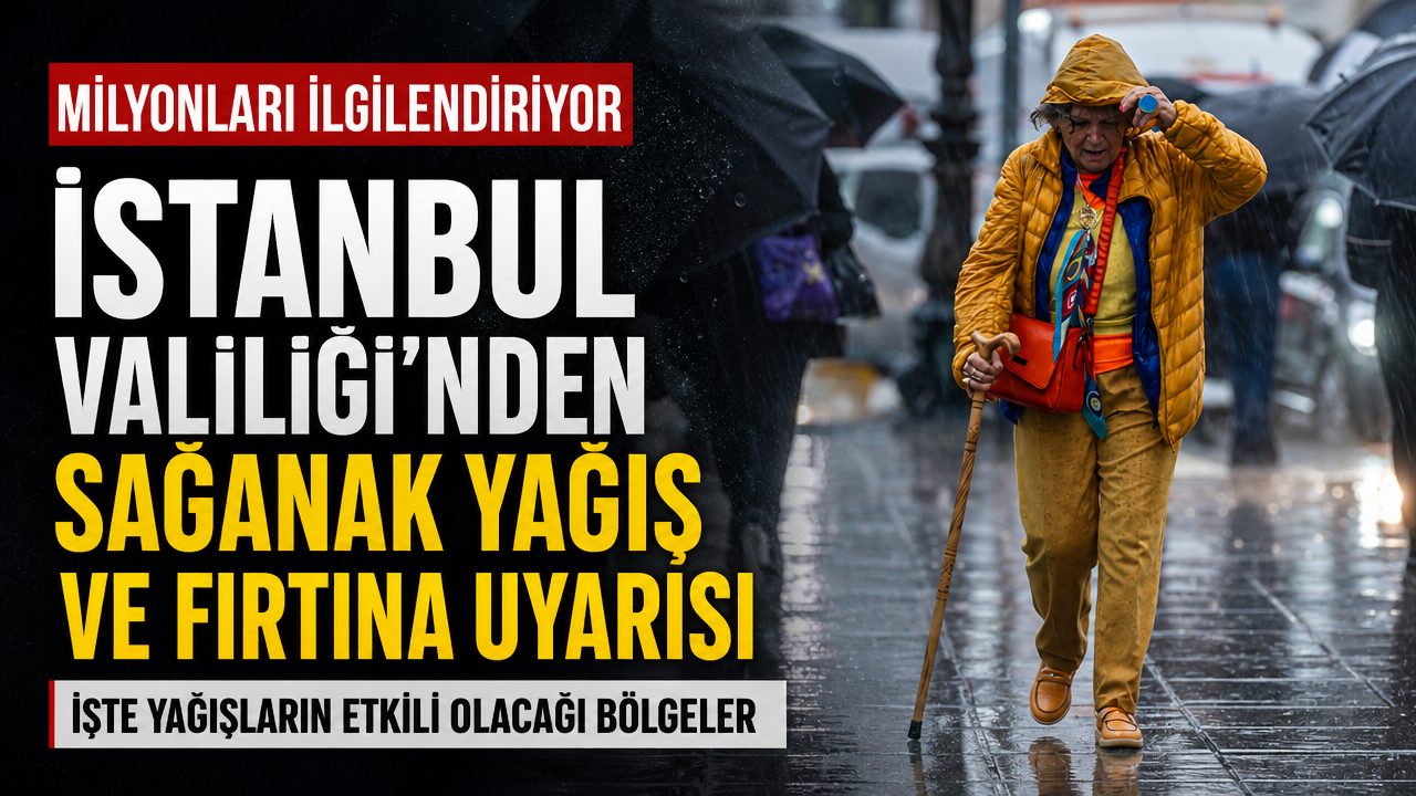 İstanbul Valiliği uyardı: 9 ilçede çok kuvvetli yağış bekleniyor