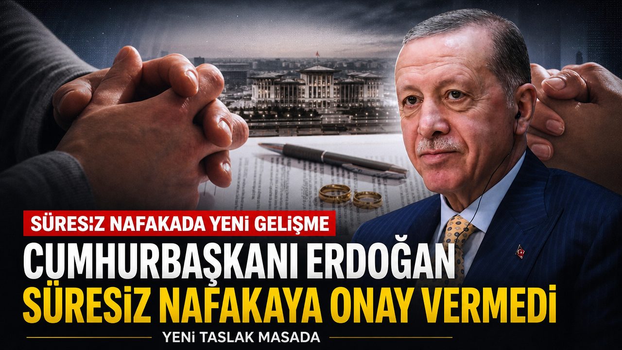 Cumhurbaşkanı Erdoğan süresiz nafakaya onay vermedi: Taslak yeniden hazırlanacak