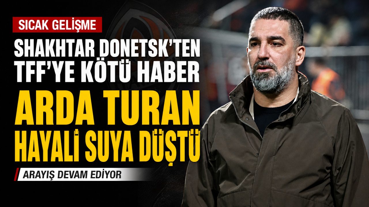 TFF’ye Shakhtar Donetsk’den kötü haber