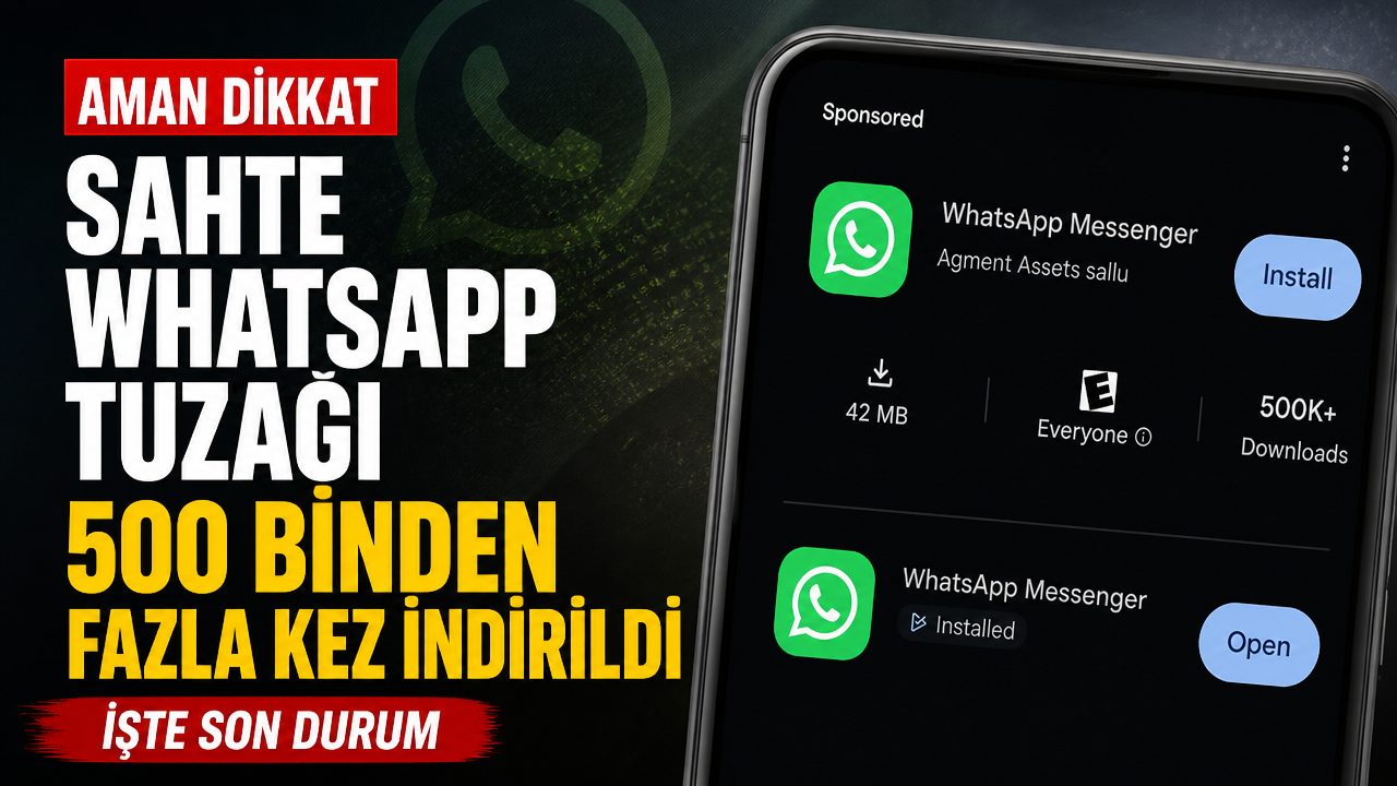 Sahte WhatsApp tuzağı: Play Store’da indirilme sayısı 500 bini geçti