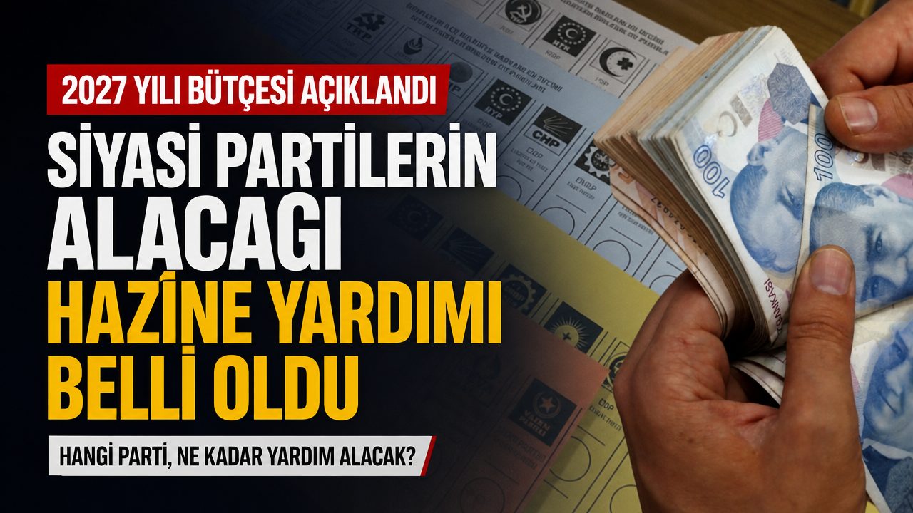 Siyasi partiler ne kadar hazine yardımı alacak? 2027 yılı bütçesi TBMM’ye sunuldu