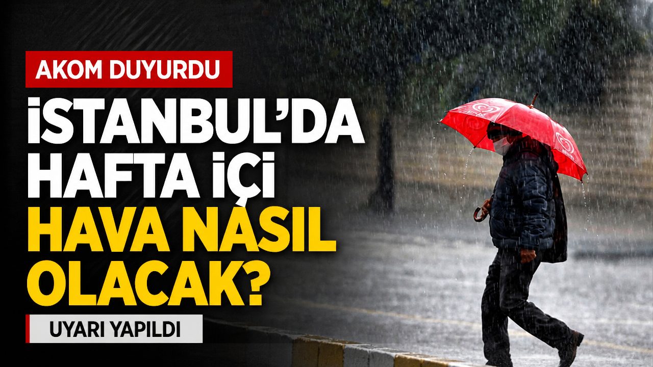 İstanbul’da hafta içi hava nasıl olacak?