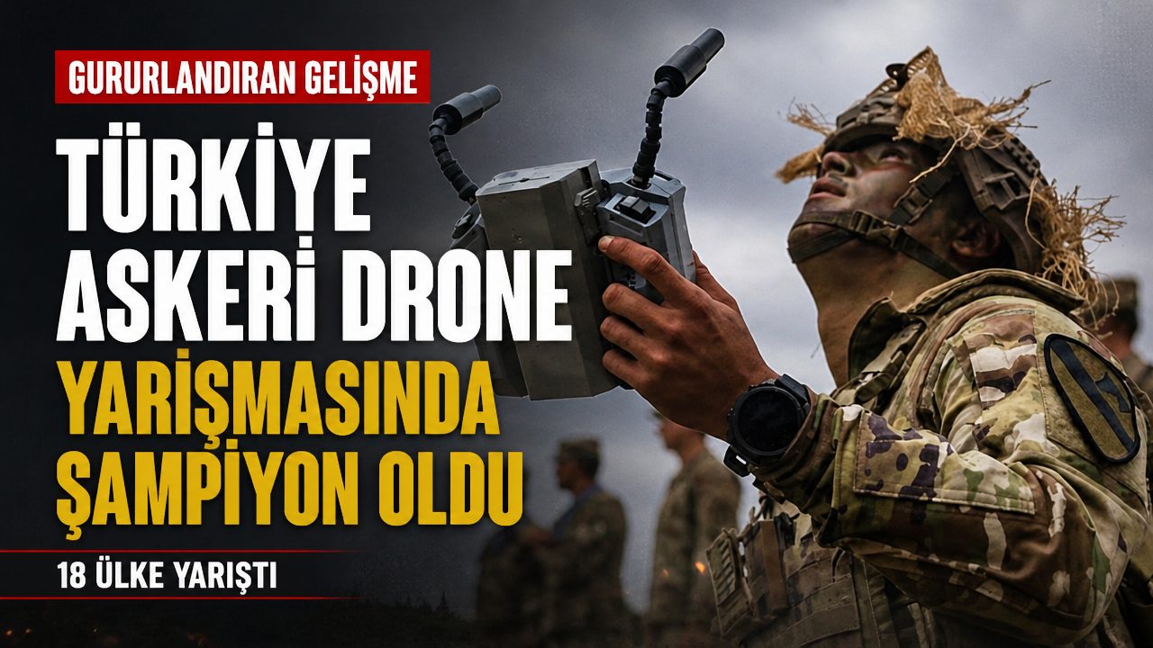 Türkiye, askeri drone yarışmasında şampiyon oldu