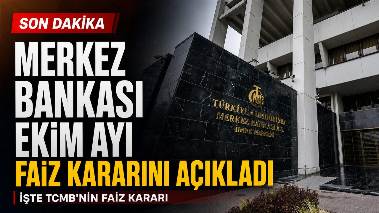 Merkez Bankası ekim ayı faiz kararı açıklandı