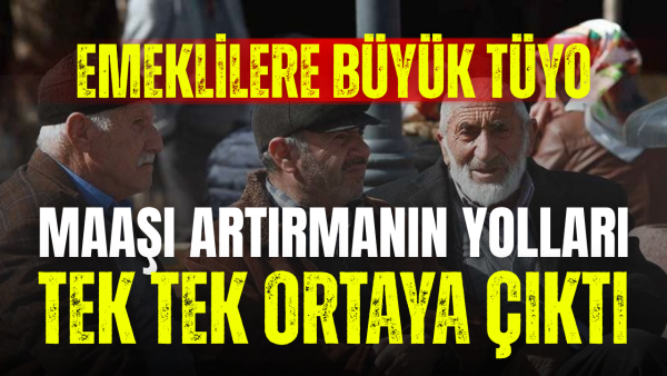 Emekli maaşını arttırmanın yolları ortaya çıktı: Bordroya dikkat!