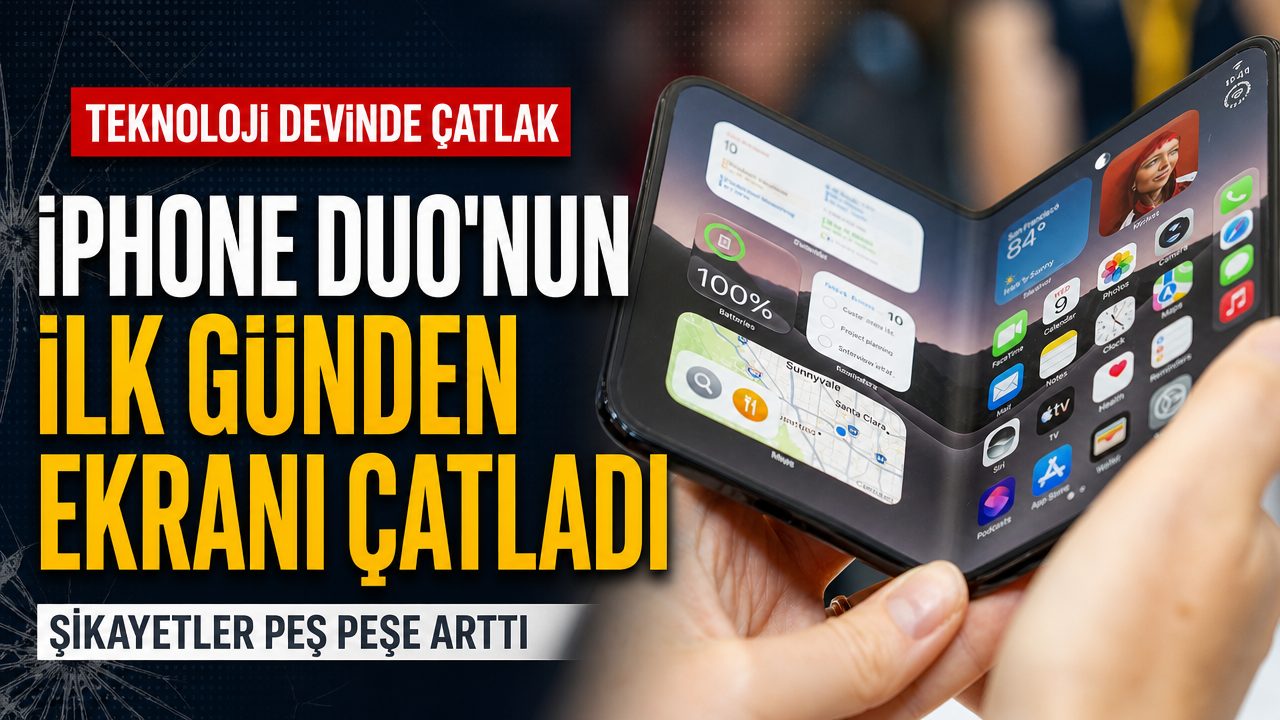 iPhone Duo’nun iç ekranı ilk günden çatlamaya başladı