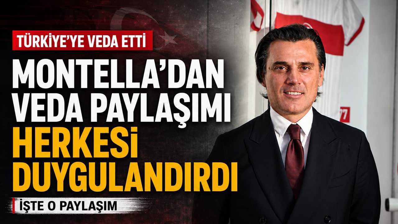 Montella’dan duygulandıran veda paylaşımı
