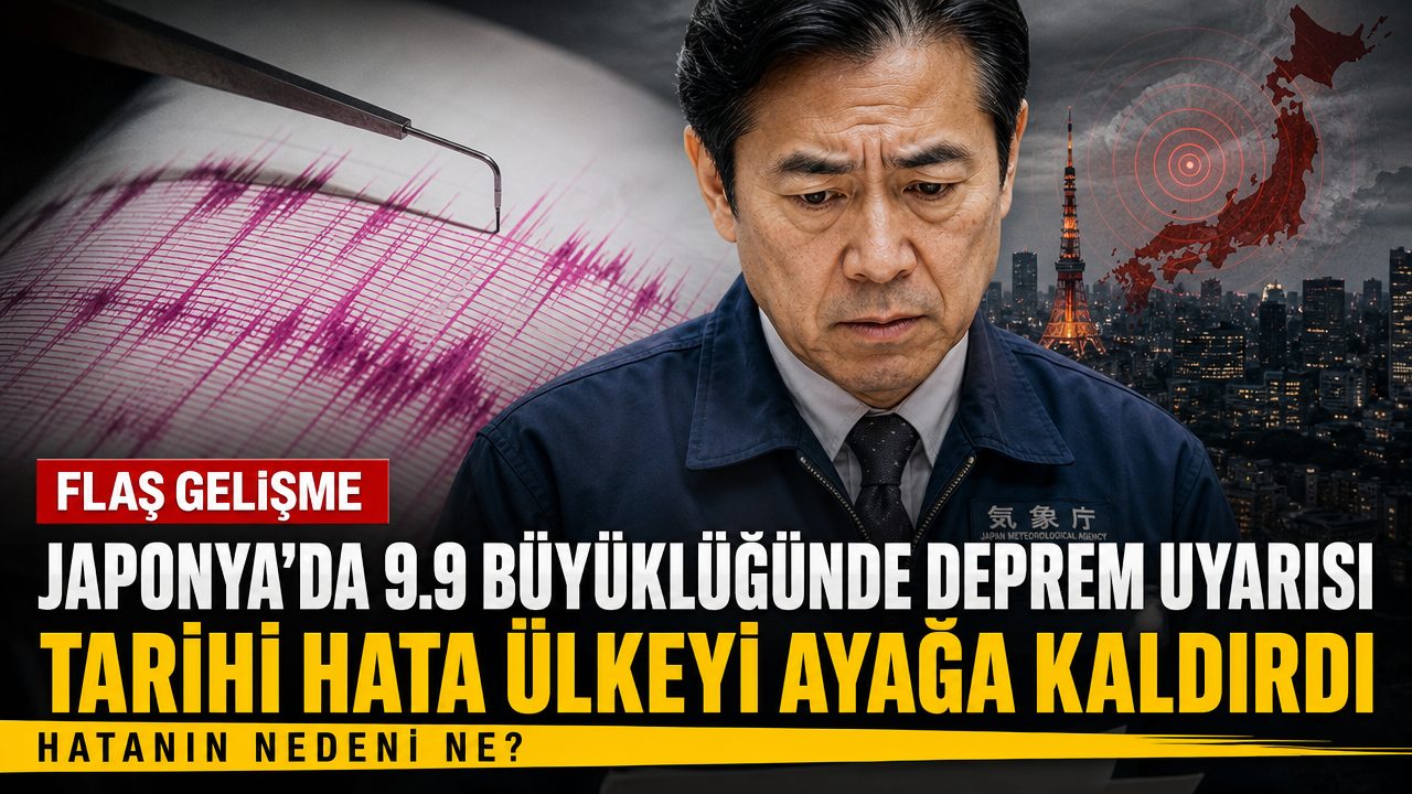 Japonya’da tarihi hata: 9,9 büyüklüğünde deprem uyarısı verildi