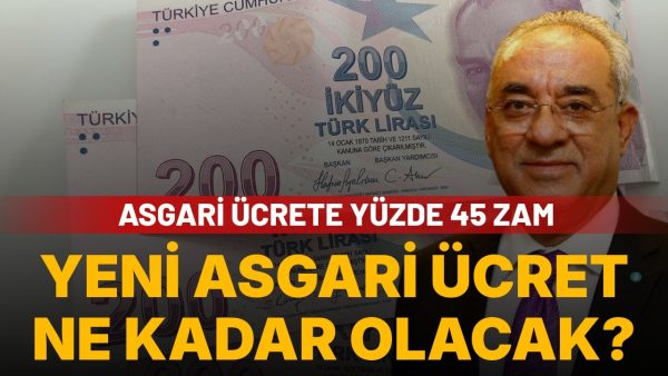 Aksakal’dan asgari ücrete yüzde 45 zam teklifi