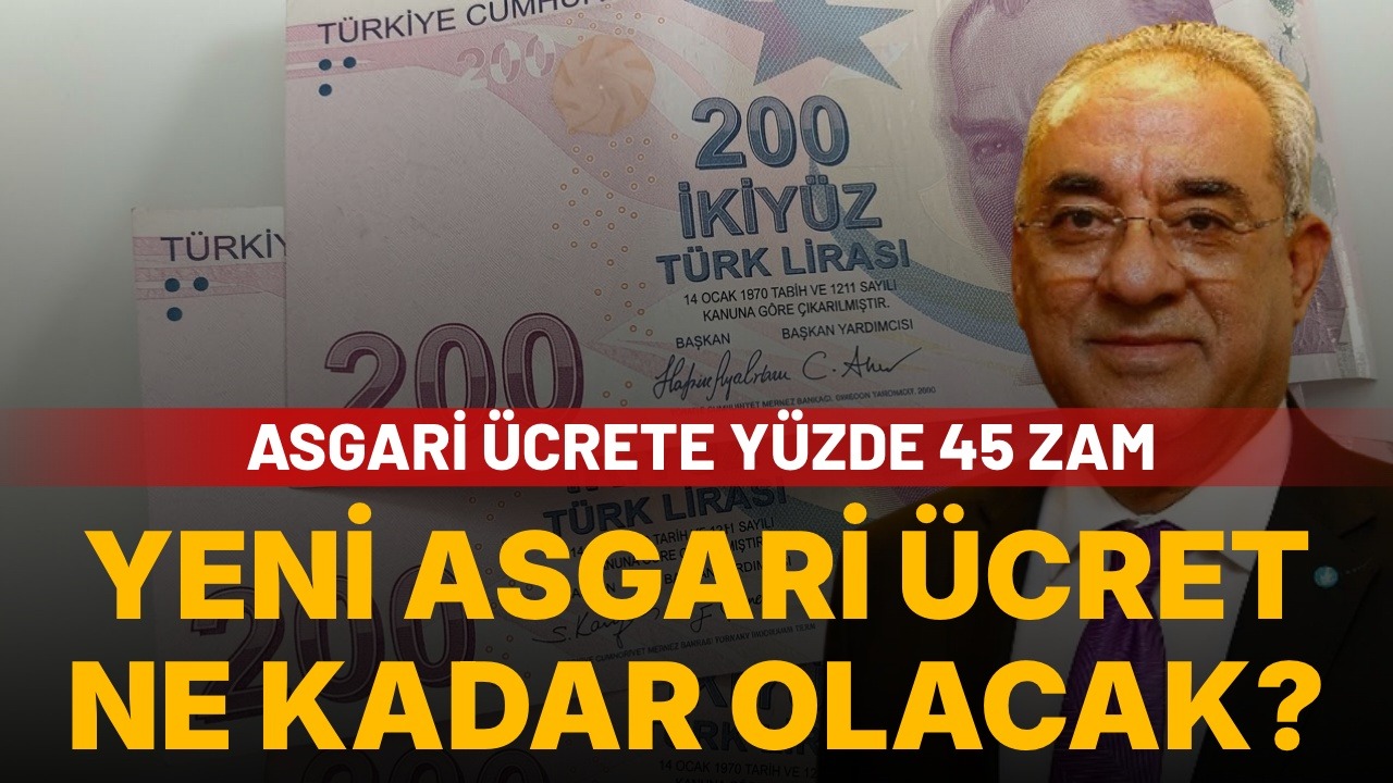 Aksakal’dan asgari ücrete yüzde 45 zam teklifi