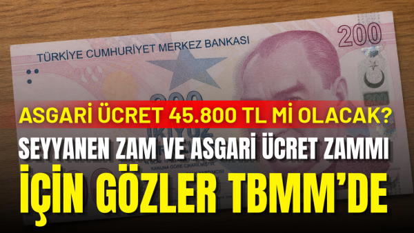 ‘Asgari ücret en az 45 bin 800 TL olsun’ teklifi TBMM’de